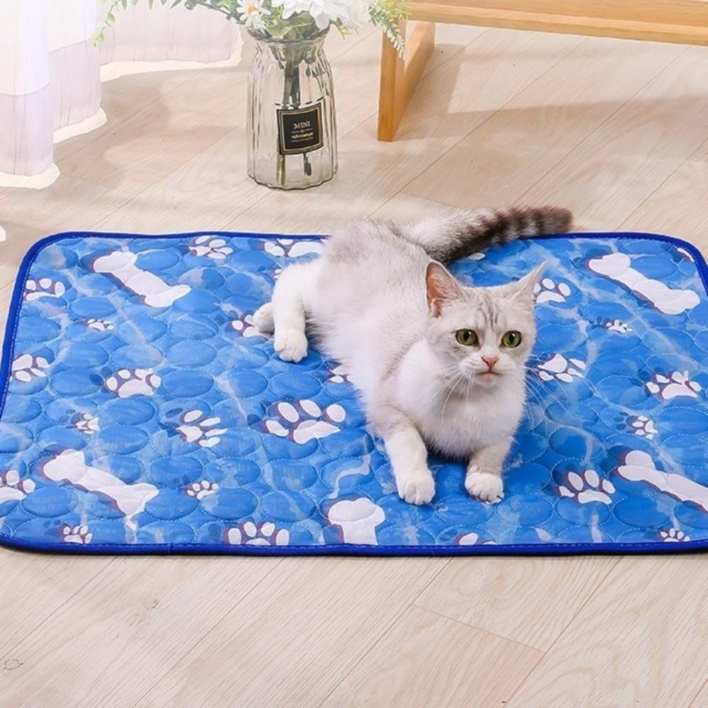Nonslip Dog Cooling Pad Breathable Dog Sleeping Mat Pet Floor Mat Cat Nest Bed Indoor Use