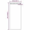 VidaXL Voile Curtains with Eyelets 2 Pcs Bordeaux Red, Net Curtain, Sheer Curtain, Window Voile, Treatment 4102158