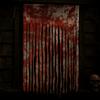 Hanging Halloween Doorway Curtains Scary Theme Bloody Handprints Curtains Bloody Gauze  Bar