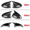 For Hyundai Sonata DN8    Rearview Side Mirror Cover Wing Cap Exterior Door Rear View Case Trim Carbon Fiber Look