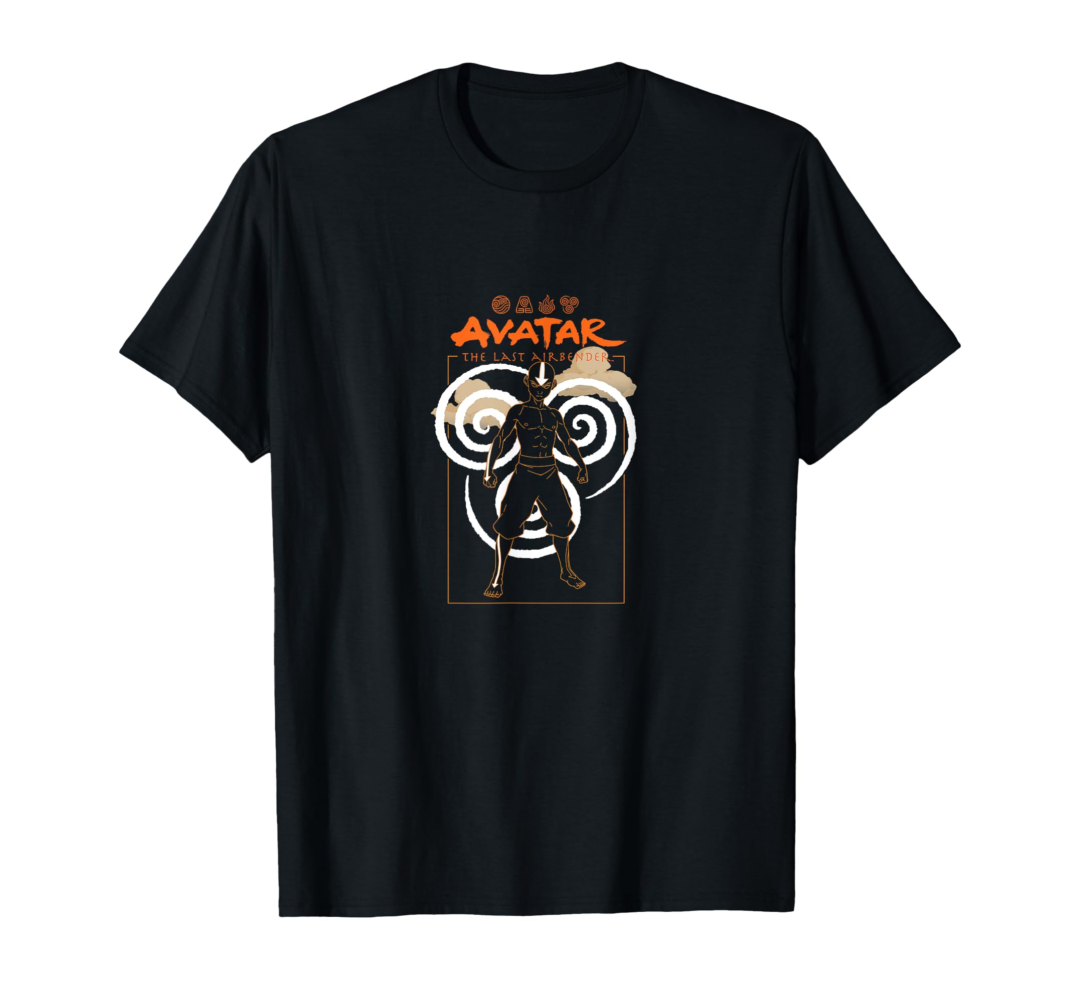 Avatar The Last Airbender Aang Bending Elements Iconic T-Shirt