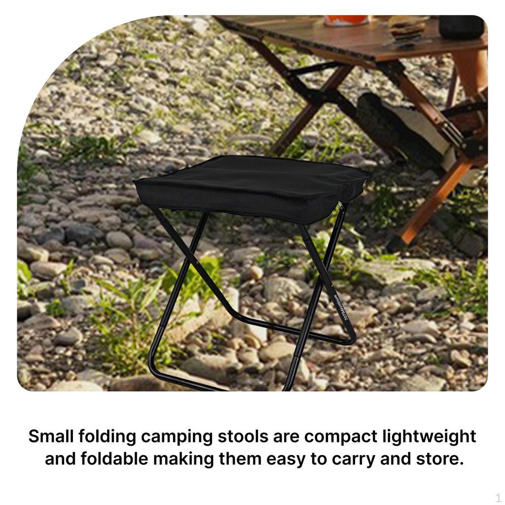 Camping Folding Stool Compact Oxford Cloth Chair for Outdoor Activities