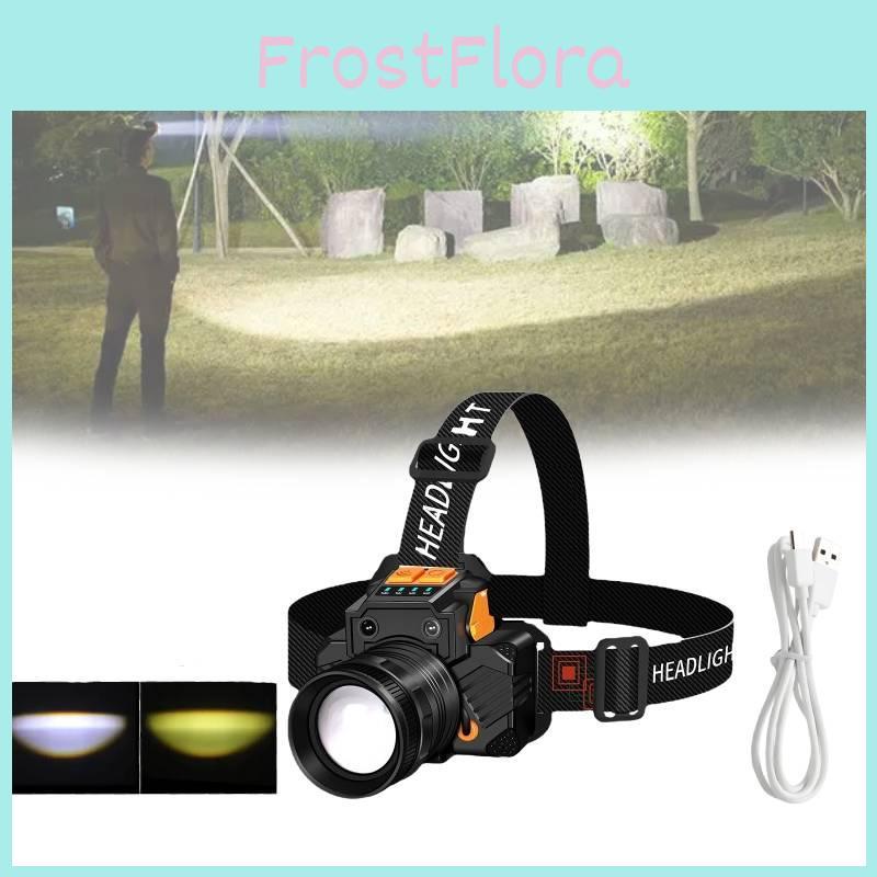 Gesture Sensing Led Headlamp Zoomable Beam Powerful Light Night Fishing Lights