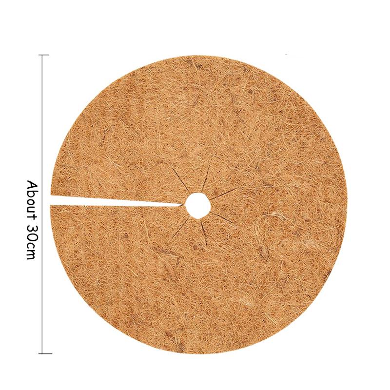 Coconut Fiber Mulch Ring Tree Plant Protector Mat Tree Protection Ring Plant Pot Soil Cover Veranda Garden Greenhouse Tarpaulin