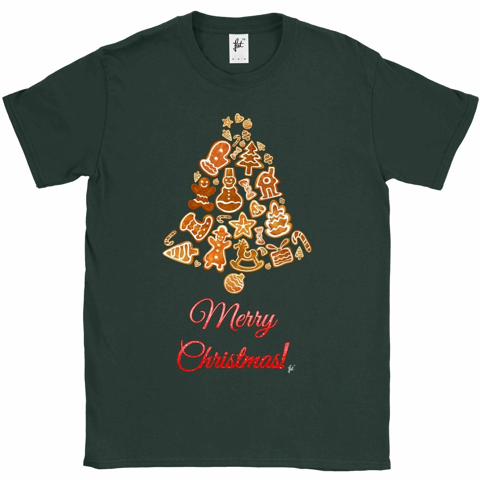 Christmas Bell Iced Gingerbread Decorated Biscuits Mens T-Shirt S