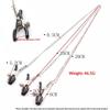Adjustable Y-Shaped Mamilla Clitoris Mamilla Clamp With Metal Chain Bondage Adult Sex Toy Jewellery Triple nipple clip