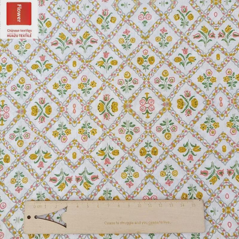 Baumwolle Bedruckt Kariert & Floral Stoff für Damen- & Kinderbekleidung, Kleider, Schuhe und Hüte - DIY Material