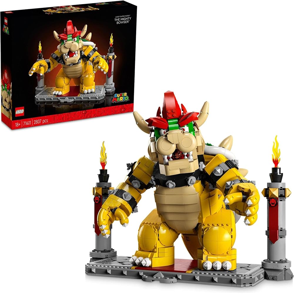 LEGO Super Mario Bowser Toy Building Blocks Set 71411 for Kids and Adults