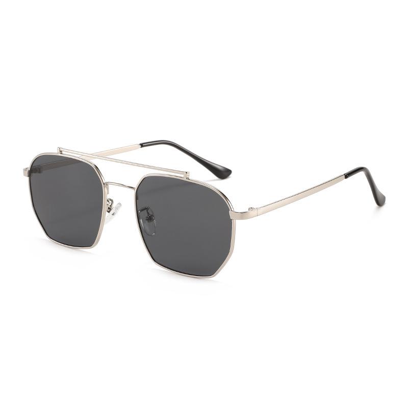 2026 Double Bridge Fashion Aviator Sunglasses - Men’s Street Style Sun Protection