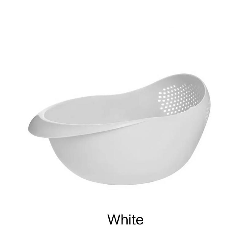 Rice Sieve Plastic Colander Sieve Rice Washing Filter Strainer Basket Kitchen Tools Food Beans Sieve Fruit Bowl Drainer