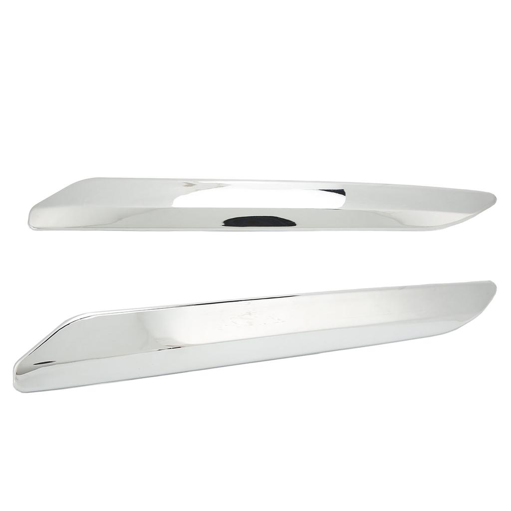 2pcs Front Bumper Strip Left Right Anti Scratch Chrome Silver Replacement for Citroen C5 X7 2007‑2015