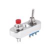 DIY Motorcycle Handlebar Engine Ignition Starts Stop Lever Silver Switch 12V