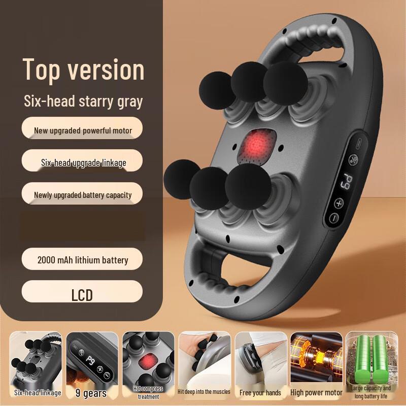 

UD Multi-Head Deep Relaxation Massage Gun Approx. 27x17x10cm