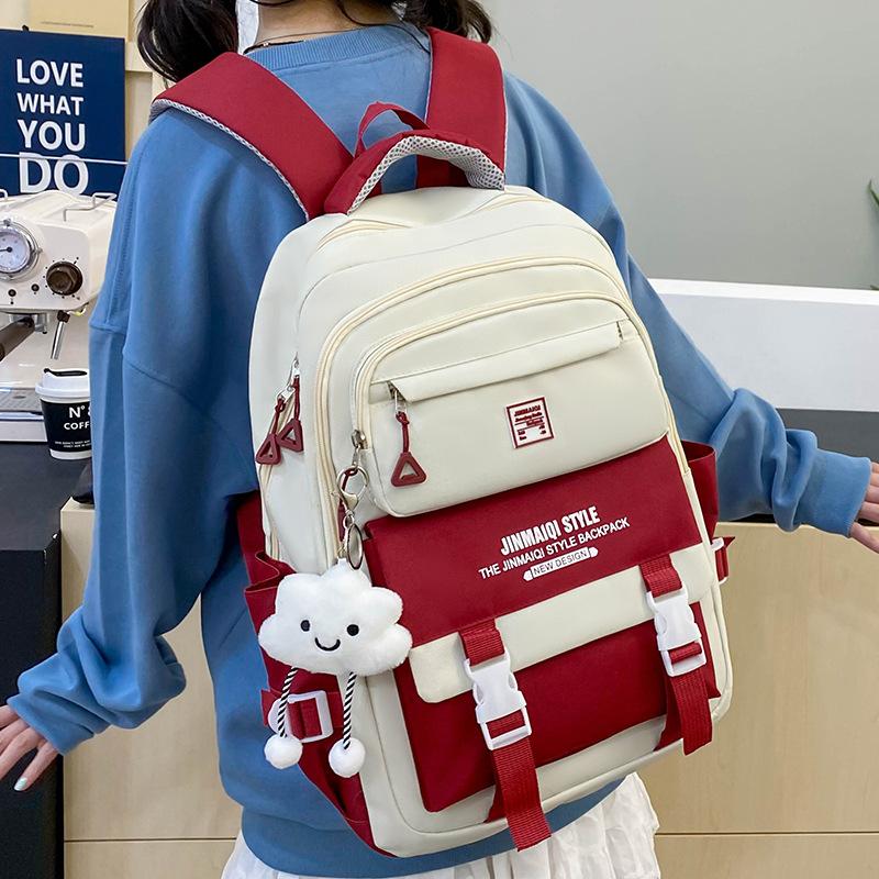 Schoolbags for Children Elementary School Students  Girls Junior High School Students  High School Five Piece Backpack