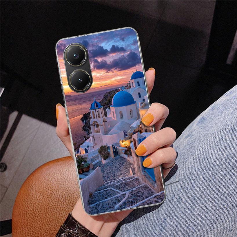 Greece In Summer Santorini Phone Case For Xiaomi Poco X7 X6 X5 Pro F7 Ultra Redmi 15C 15 13C 13 12C 12 10 10A 10C 9 9A 9C 9T Cov