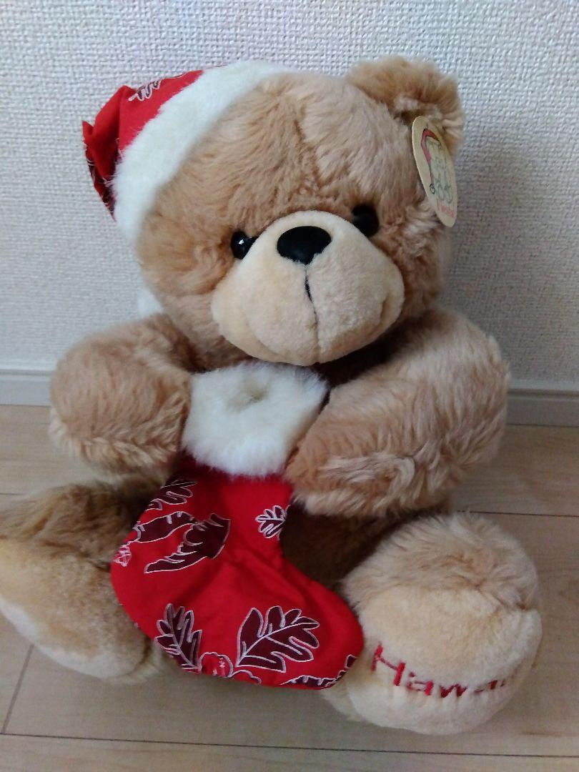 

[USED] Teddy Bear Hawaii Exclusive Christmas Santa Bear Plush Toy