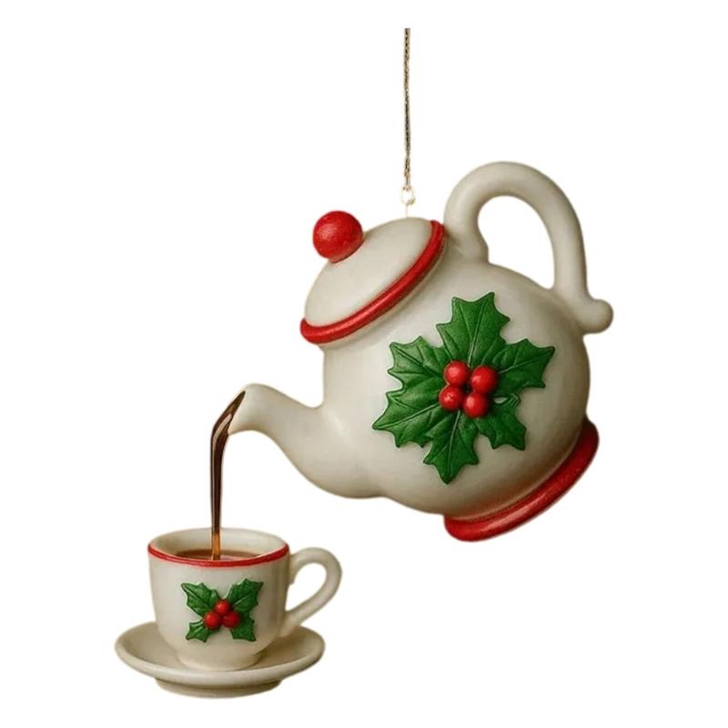 

Elegant Acrylic Hanging Ornament Light Weight Shatterproof Christmas Tree Hanging Decoration For Holiday Tree Mantels