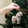 1/3Pcs Elegant Christmas Horse 2D Acrylic Decorations Hanging On Christmas Trees As Christmas Home Decorations Xmas Party Gifts