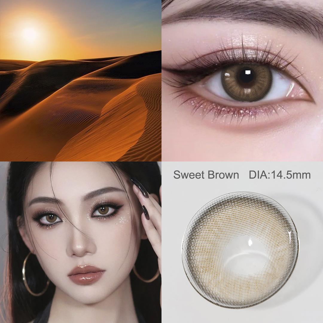 

0~-6.00 Цветные контактные линзы Magister 14 мм-14.5 мм Коричневые натуральные контактные линзы 1 пара Модные линзы 150