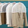 5pcs Dust Cover Clothes Hanging Suit Coat Garment Protector Storage Bag Case Shoulder Dustproof Wardrobe Organizer Home Supplies