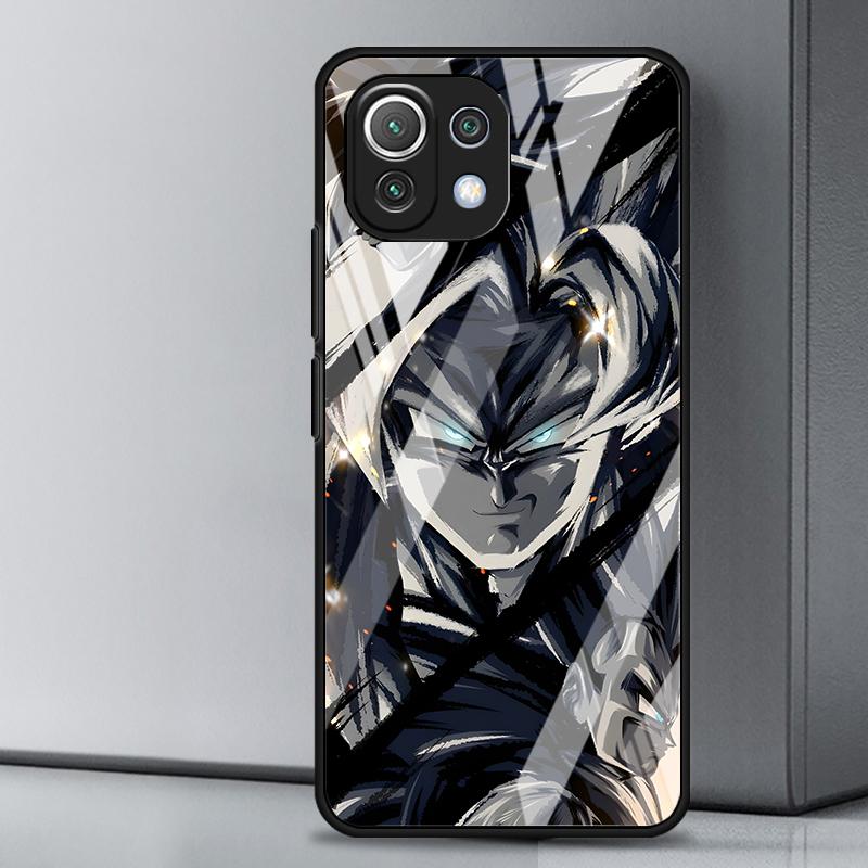 

Чехол для Xiaomi mi 12T 11T 12X 14 10T Note 10 12 13 10 Pro 11 Lite Стеклянная крышка для телефона D-ragonS B-allS Goku Xiaomi Mi 11