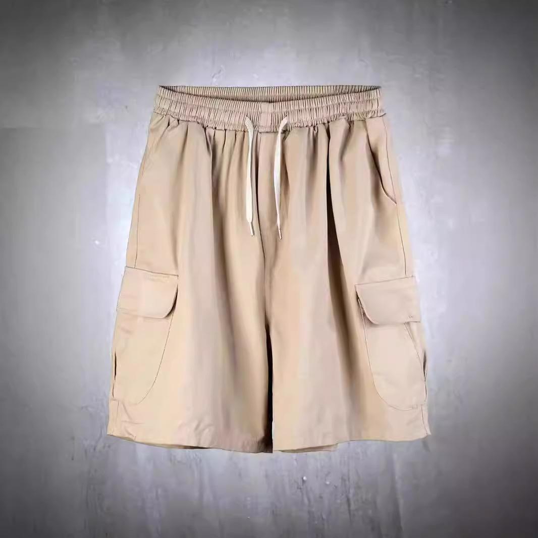 

Новые однотонные рабочие шорты с несколькими карманами, мужские летние свободные прямые большого размера, простые повседневные спортивные шорты, мужские XXL хаки