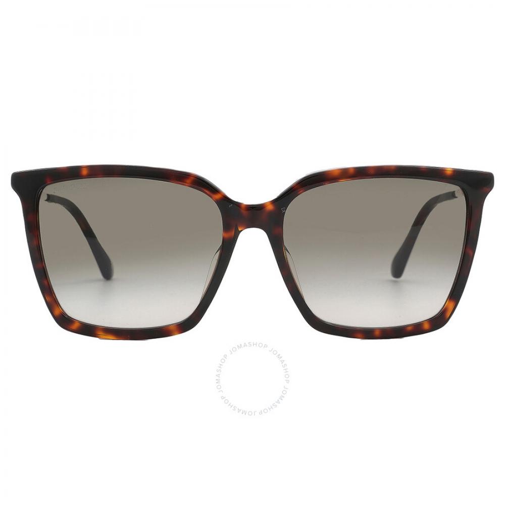 

Jimmy Choo Grey Gradient Square Ladies Sunglasses TOTTA G S 0086 HA 56