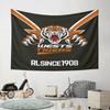 "Wests Tigers Logo Design Tapestry" Pattern Wall Hanging Tapestry Decorative Tapestry Home Decor for Bedroom and Living Room
