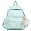 Schoolbag Candy Color Little Star School Bag Female Versatile Junior High School Student Small Fresh Backpack Girls College Style Travel Backpack