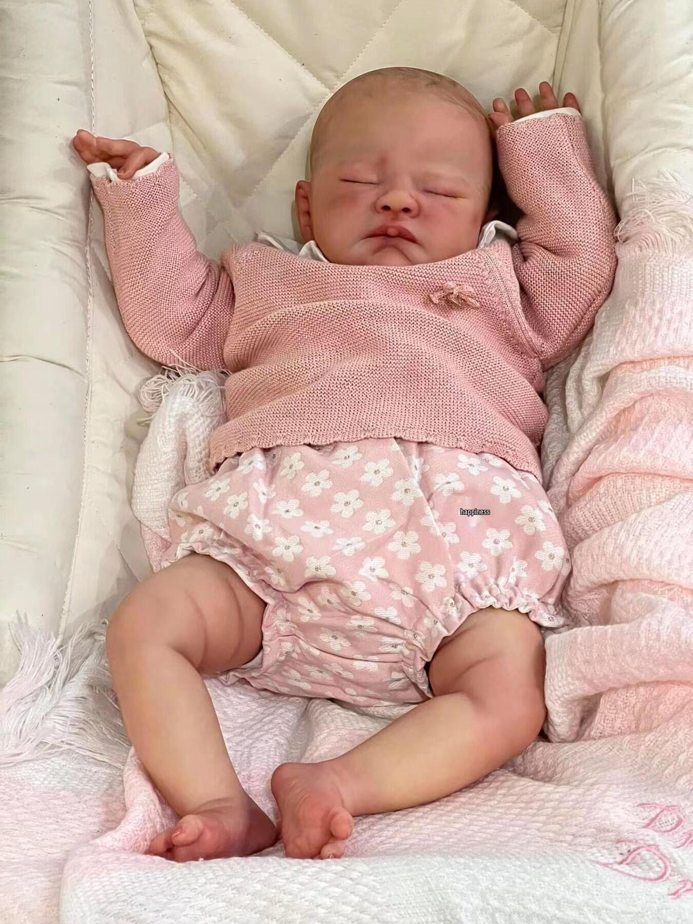 19-Inch August Newborn Reborn Baby Doll 19 inches