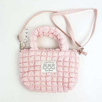 Pink Miffy Tote Shoulder Bag with Friendship Patch
