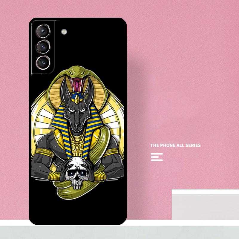 Anubis Egyptian God Phone Case For Samsung Galaxy S26 S25 S24 S20 S21 S22 S23 Ultra S10 Plus S25 FE Cover Coque