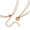 Minimalist Circle Pendant Necklace 18K Real Gold Plated Stainless Steel Ring Charm Necklace Jewelry For Women Gift 42cm +8cm