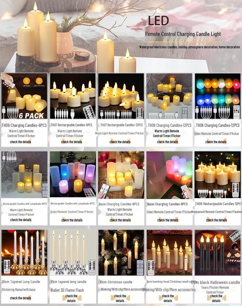 Lumânare LED cu Timer Alimentată de Baterii cu Telecomandă - Efect Romantic de Picătură de Apă pentru Decorul Casei