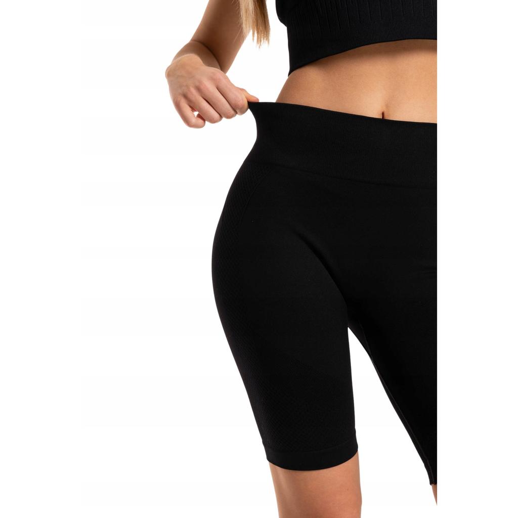 Women's Shorts Moraj Polyamide Push-Up High Waist Black Fitness Shorts