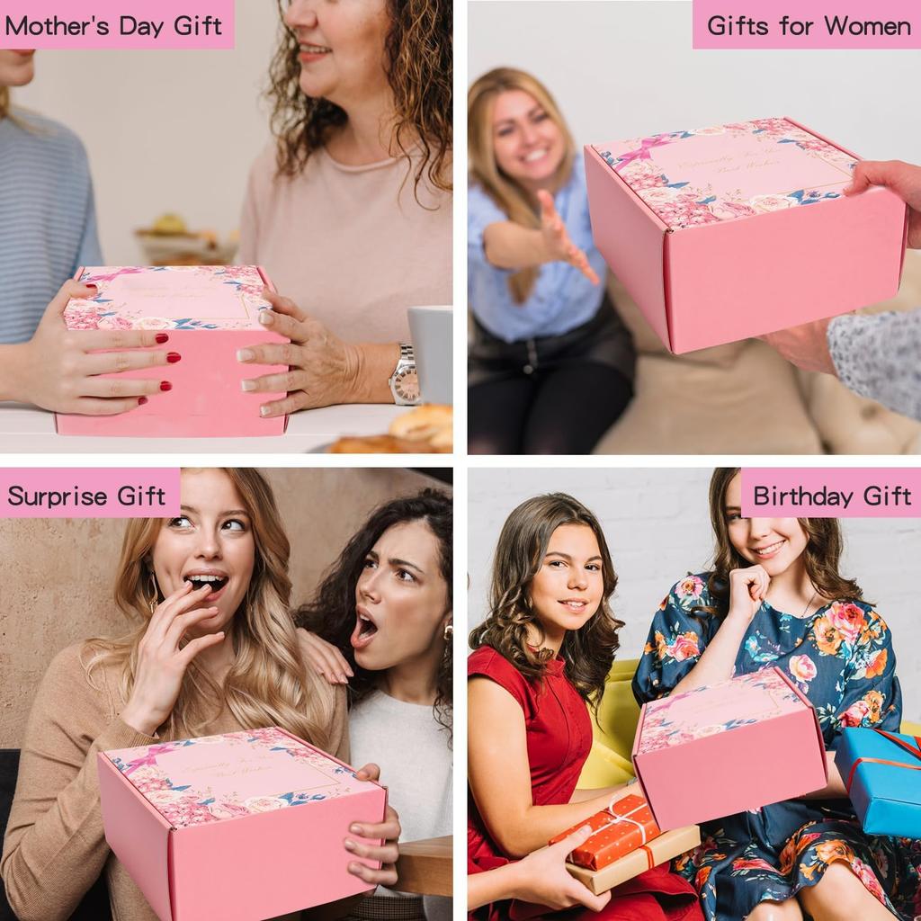 Birthday Gifts for Women,Happy Birthday Unique Female Gift Ideas for Girl Best Friend Gift Pink Gift Box Gift Basket for Women Gifts Set for Teenage