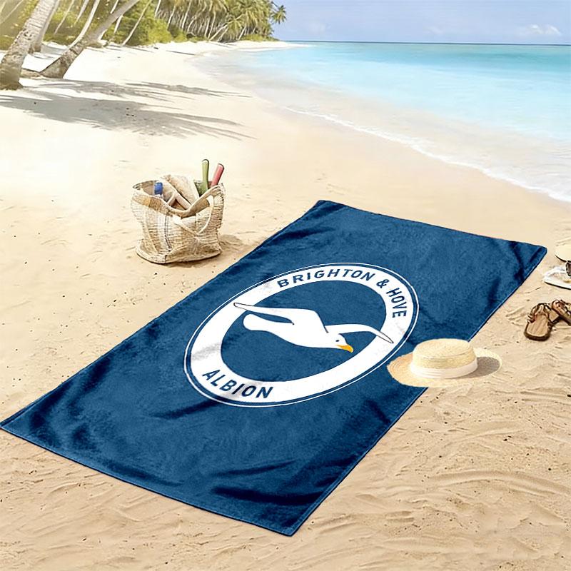 Brighton Print Beach Towel, Large Soft Quick Dry Towel for Beach Camping Swimming
