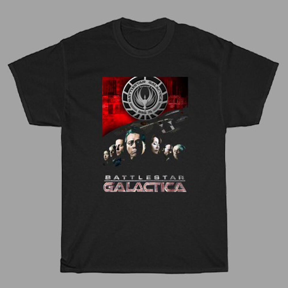 Battlestar Galactica Poster TV Series Men s Black Size S to 3XL S разноцветный