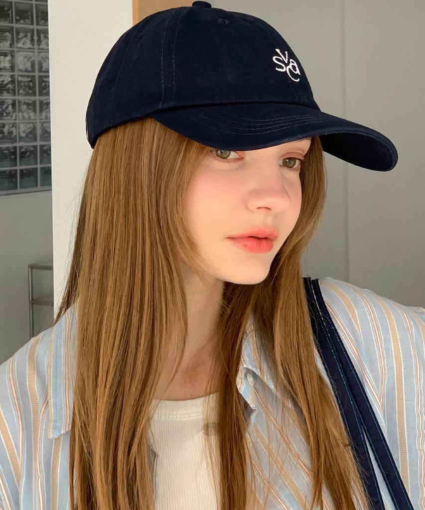 Baseukala Vasc Logo Stitch Embroidered Ball Cap Navy