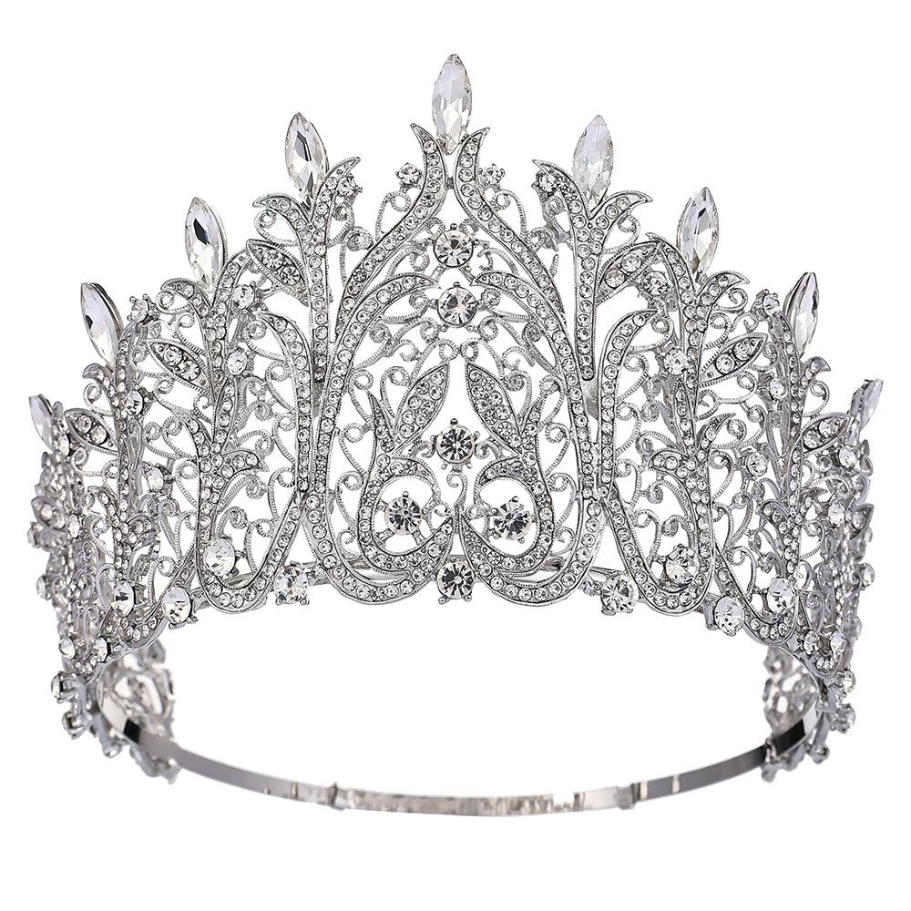

Элегантная европейская и американская барочная королевская корона для невест и конкурсов