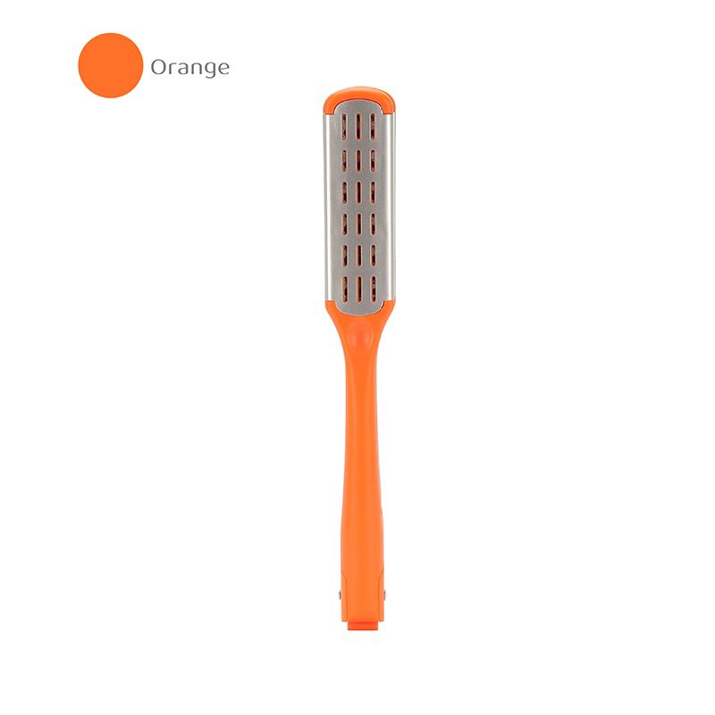 

Pro Hairdressing Straightener Hair Brush Boar Hair Straightening Double Brushes V Shape Comb Clamp Not Hurt Styling Tools DIY помаранчевий