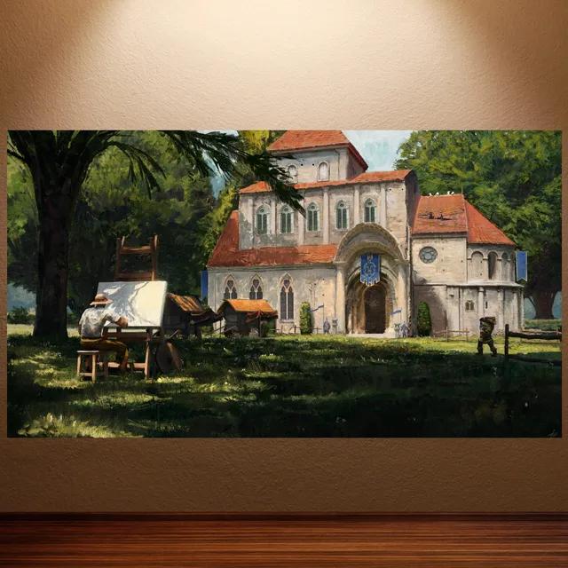 World of Warcraft Retro Canvas Poster Classic Game Wall Art for Game Room Decor Wall Sticker Painting