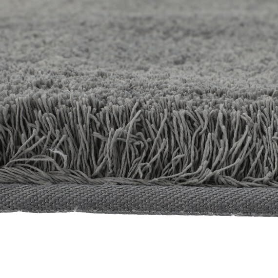 NITORI Absorbent Bath Dark NITORI 7741191 High-Density Mat, Regina, 45x60cm, Gray,