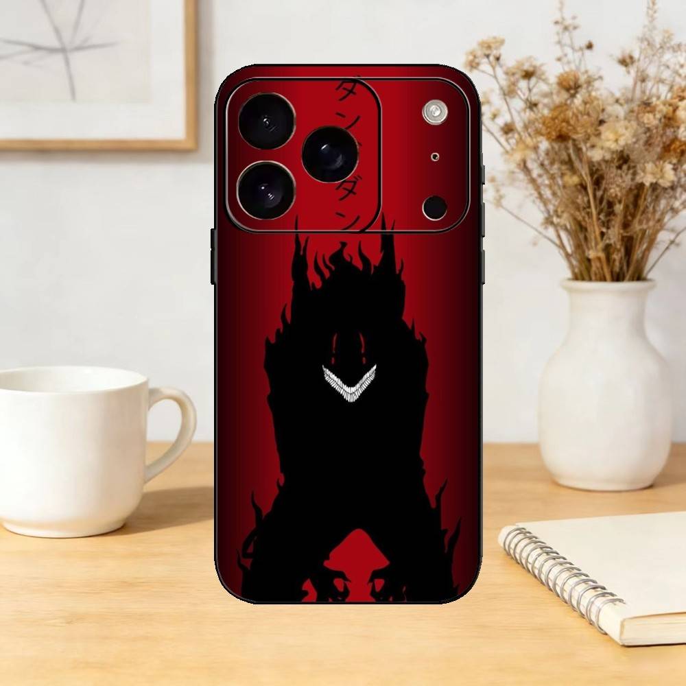 TOUGEN ANKI S-Shiki Ichinose Phone Case Silicone black Soft For IPhone 17,16,15,14,13,12,11,SE,Plus Pro Max