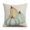 Thanksgiving Linen Pillowcase Autumn Pumpkin Print Pillow Cushion Cover