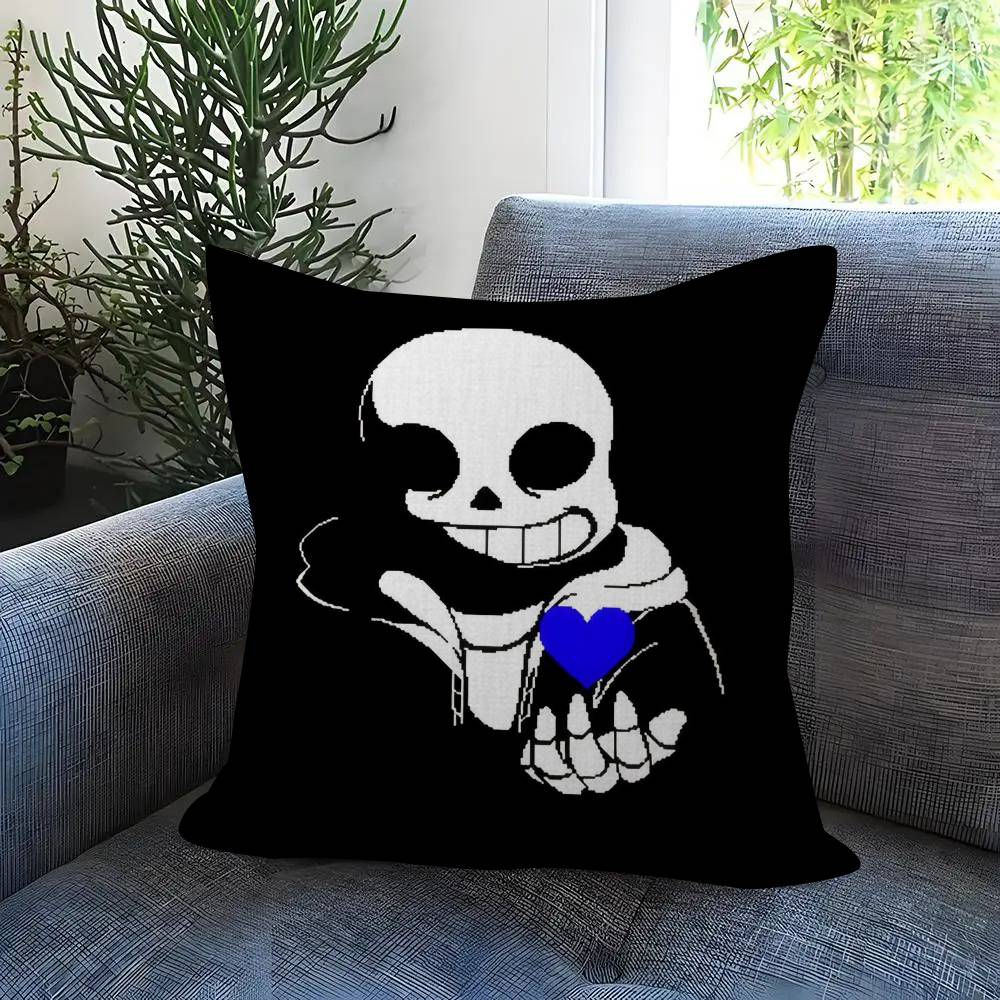 Cute HUndertale SansW  Pillow Gift Home Office Decoration Pillow Bedroom Sofa Car Cushion CoverPillow Case