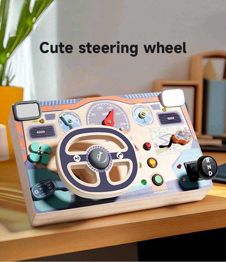 Montessori Steering Wheel Simulator: Children's Educational Role-Play and Learning Tool