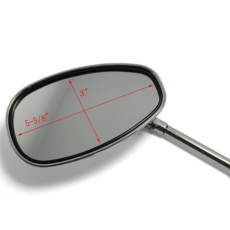 1 Pair 10MM Motorcycle Rearview Side Mirrors Adjustable Blind Spot Mirror for Kawasaki Suzuki