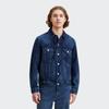 Levis FW22 Solid Color Single-Breasted Collar Denim Jacket Men Jacket Blue A2716-0001