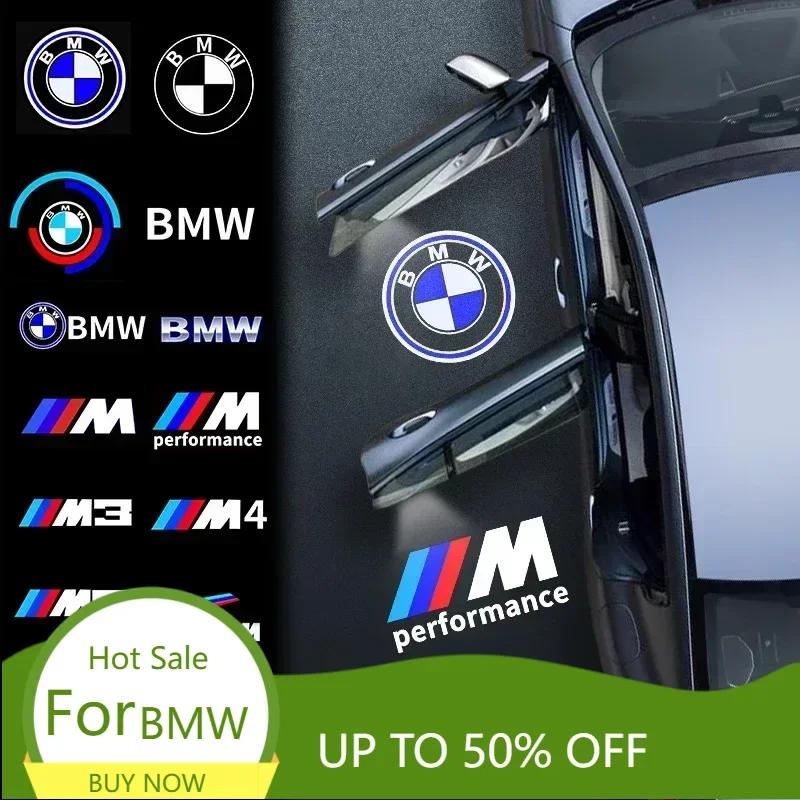 BWV1 Car Sticker Car 2pcs For BMW M Car Door Logo Led Light 1 3 5 7 X1 X3 X5 X6 Z E81 E83 E87 E60 E61 E70 E71 E90 E91 F20 F30 Accesso
